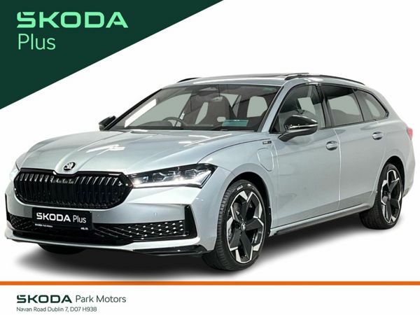Skoda Superb Estate, Petrol Plug-in Hybrid, 2025, Silver