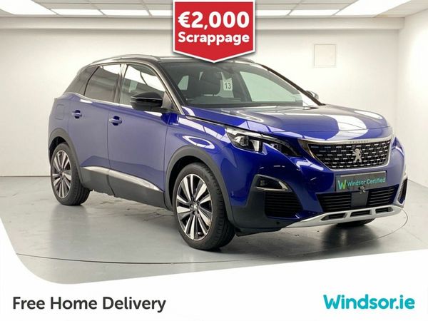 Peugeot 3008 MPV, Petrol Plug-in Hybrid, 2021, Blue