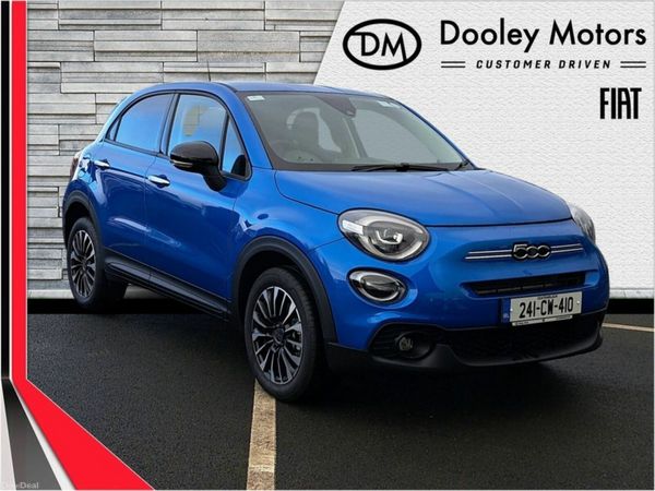 Fiat 500X SUV, Petrol Hybrid, 2024, Blue