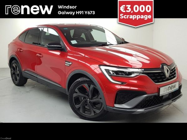 Renault Arkana Hatchback, Petrol Hybrid, 2022, Red