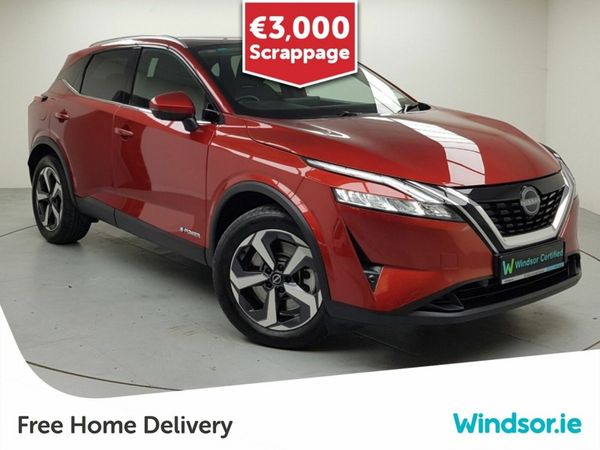 Nissan Qashqai MPV, Petrol Hybrid, 2024, Red