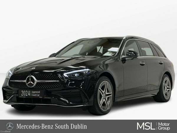 Mercedes-Benz C-Class Estate, Petrol Plug-in Hybrid, 2024, Black