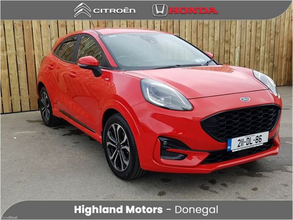 Ford Puma MPV, Petrol Hybrid, 2021, Red