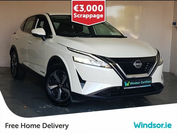 Nissan Qashqai MPV, Petrol Hybrid, 2024, White