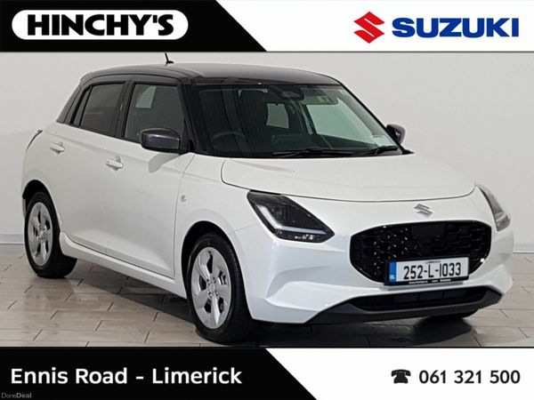 Suzuki Swift Hatchback, Petrol Hybrid, 2025, White