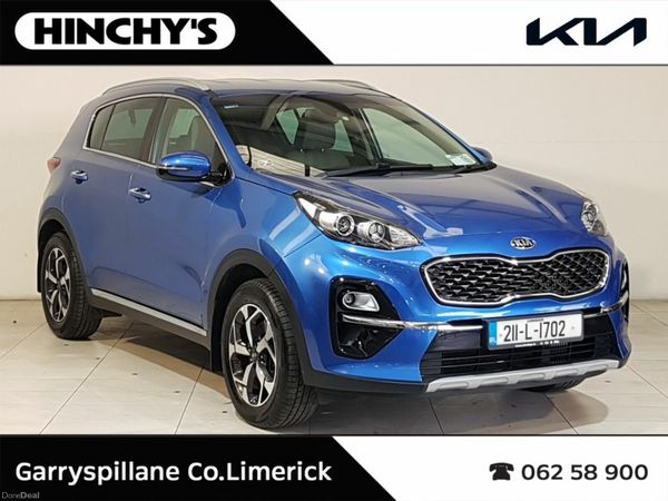 Kia Sportage SUV, Diesel Hybrid, 2021, Blue