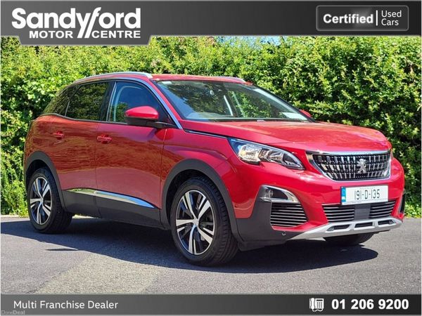 Peugeot 3008 SUV, Petrol, 2019, Red