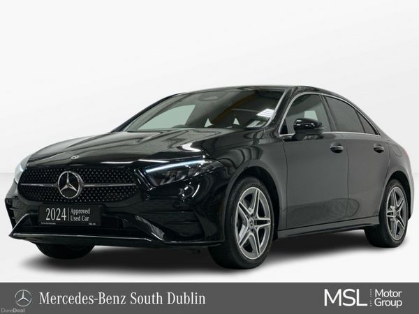 Mercedes-Benz A-Class Saloon, Petrol Plug-in Hybrid, 2024, Black