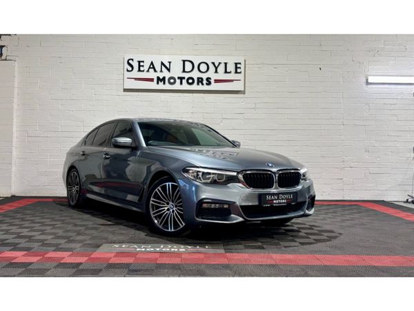 BMW 5-Series Saloon, Petrol Hybrid, 2018, Blue