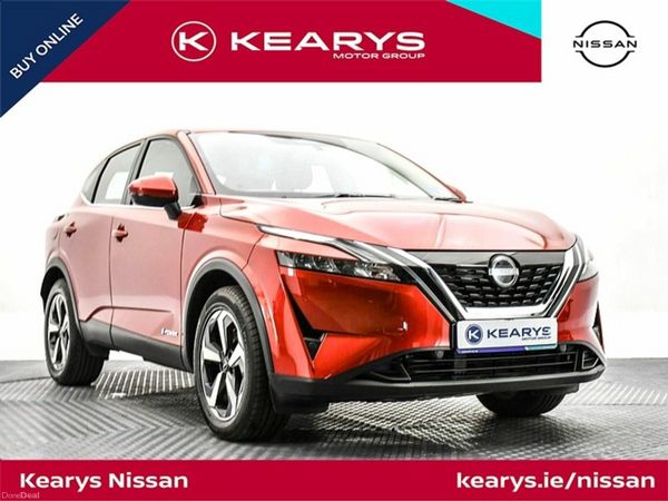 Nissan Qashqai SUV, Petrol Hybrid, 2024, Red