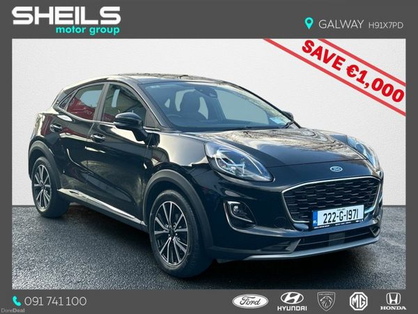 Ford Puma MPV, Petrol Hybrid, 2022, Black