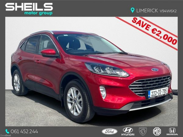 Ford Kuga SUV, Petrol Plug-in Hybrid, 2022, Red
