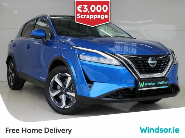 Nissan Qashqai SUV, Petrol Hybrid, 2024, Blue