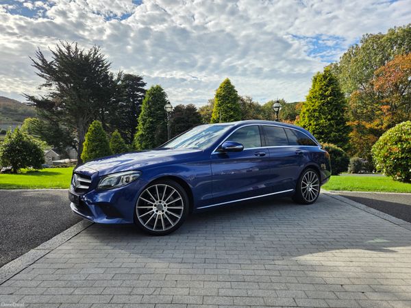 Mercedes-Benz C-Class Estate, Petrol Hybrid, 2020, Blue