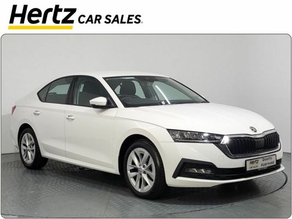 Skoda Octavia Saloon, Petrol Hybrid, 2024, White