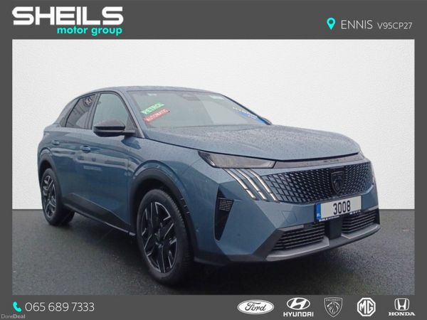 Peugeot 3008 SUV, Petrol Hybrid, 2026, Blue