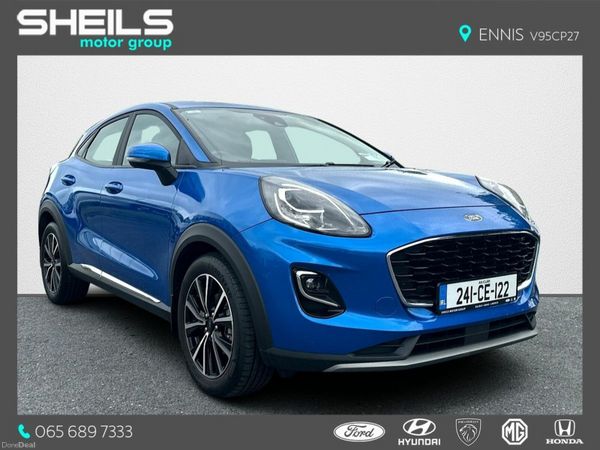 Ford Puma SUV, Petrol Hybrid, 2024, Blue