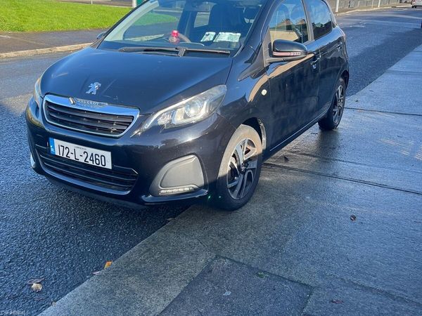 Peugeot 108 Hatchback, Petrol, 2017, Black
