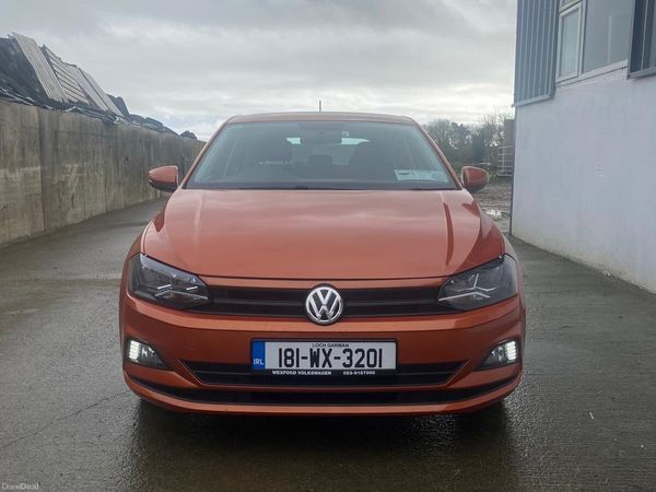 Volkswagen Polo Hatchback, Petrol, 2018, Orange