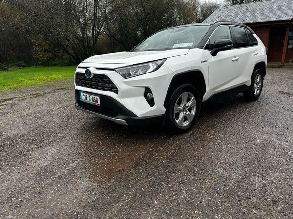 Toyota RAV4 SUV, Petrol Hybrid, 2021, White