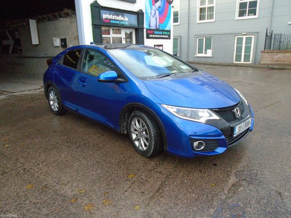 Honda Civic Hatchback, Diesel, 2015, Blue