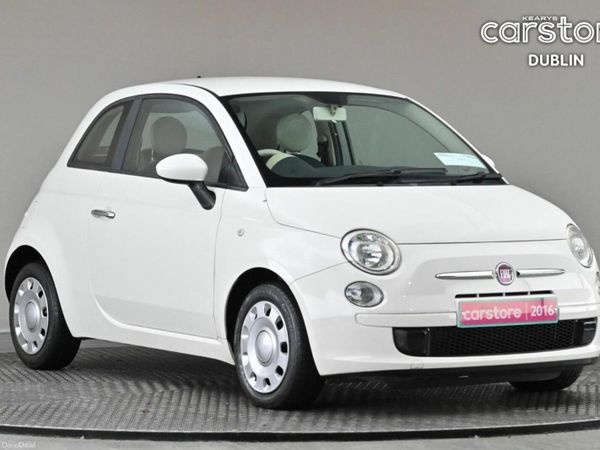 Fiat 500 Hatchback, Petrol, 2016, White