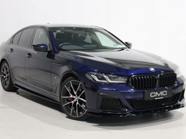 BMW 5-Series Saloon, Petrol Plug-in Hybrid, 2020, Blue