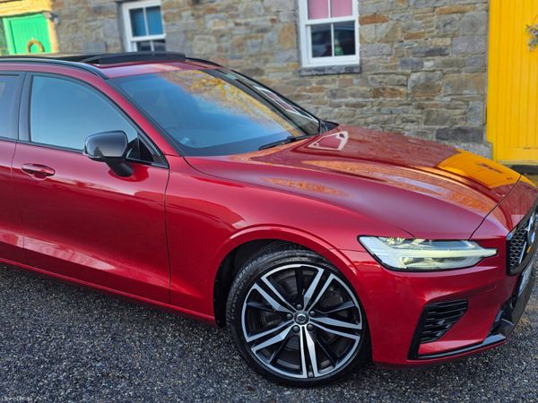 Volvo V60 Estate, Petrol Plug-in Hybrid, 2021, Red