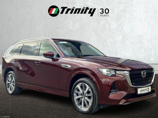 Mazda CX-80 SUV, Petrol Plug-in Hybrid, 2026, Red