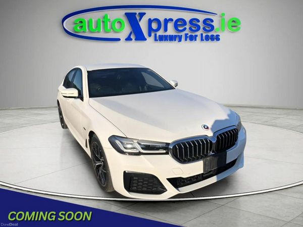 BMW 5-Series Saloon, Petrol Plug-in Hybrid, 2022, White