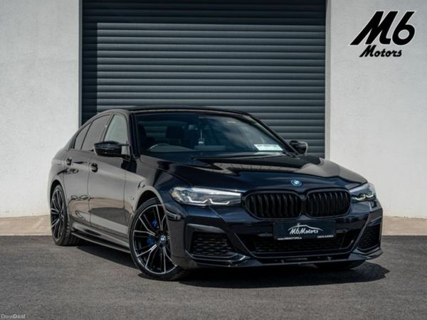 BMW 5-Series Saloon, Petrol Hybrid, 2022, Black