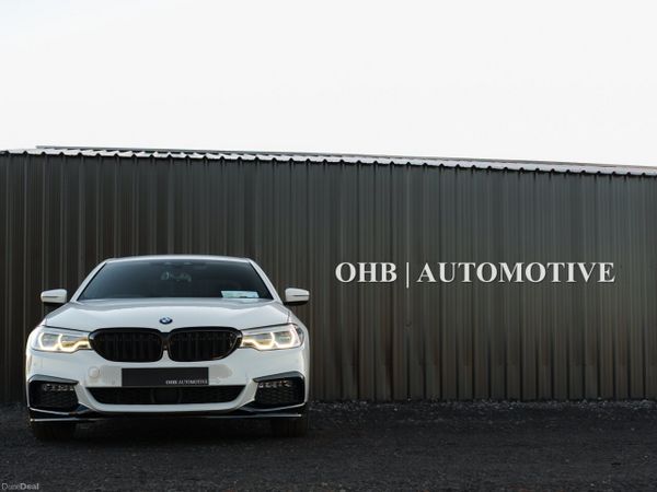 BMW 5-Series Saloon, Petrol Plug-in Hybrid, 2018, White