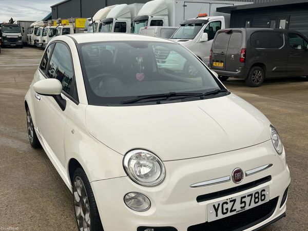 Fiat 500 Hatchback, Petrol, 2015, White