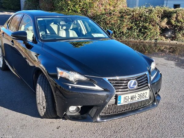 Lexus IS Saloon, Petrol Hybrid, 2015, Black
