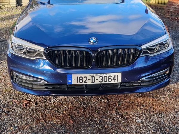 BMW 5-Series Saloon, Diesel, 2018, Blue