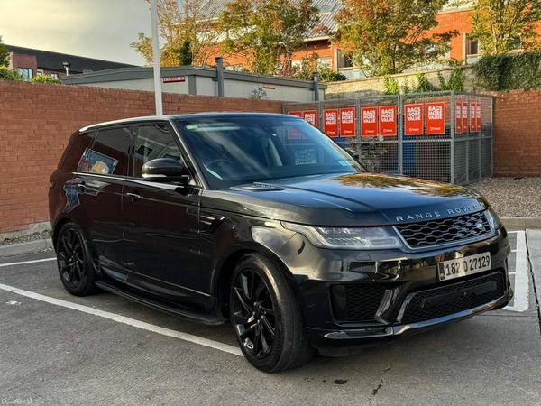 Land Rover Range Rover Sport SUV, Petrol Plug-in Hybrid, 2018, Black