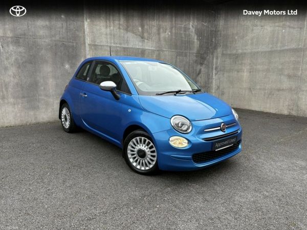 Fiat 500 Hatchback, Petrol, 2017, Blue