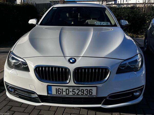 BMW 5-Series Saloon, Diesel, 2016, White
