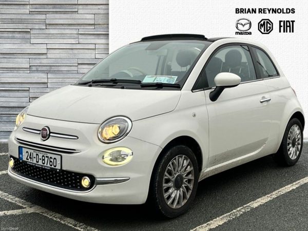 Fiat 500 Hatchback, Petrol Hybrid, 2024, White