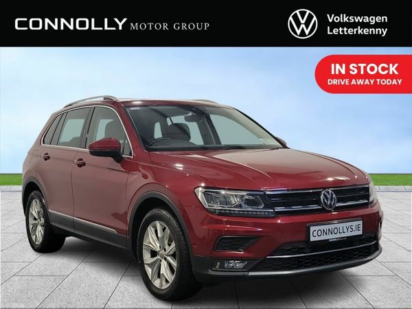 Volkswagen Tiguan SUV, Diesel, 2019, Red