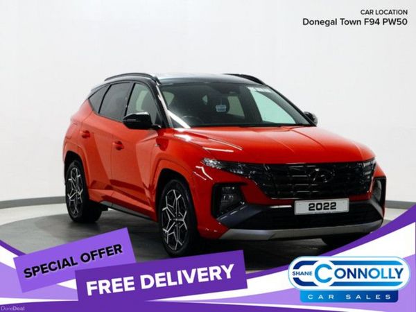 Hyundai Tucson SUV, Petrol Hybrid, 2022, Red