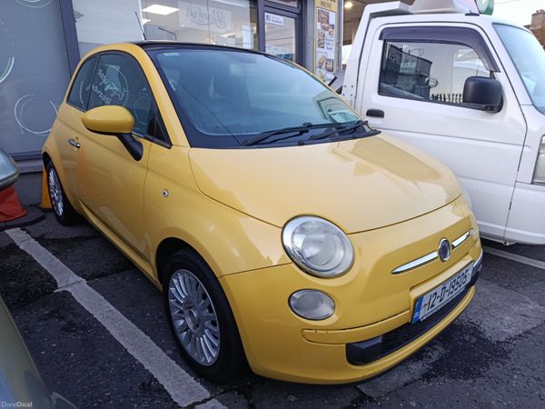 Fiat 500 Hatchback, Petrol, 2012, Yellow