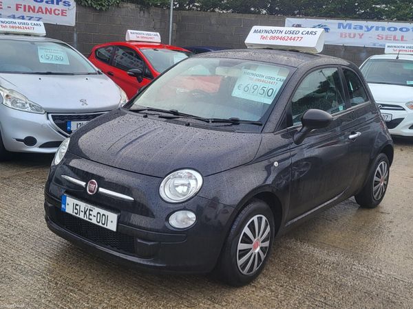 Fiat 500 Hatchback, Petrol, 2015, Black