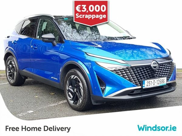 Nissan Qashqai MPV, Petrol Hybrid, 2025, Blue