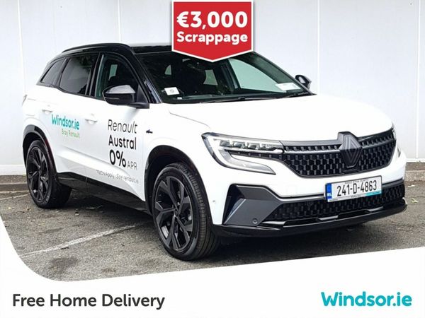 Renault Austral SUV, Petrol Hybrid, 2024, White