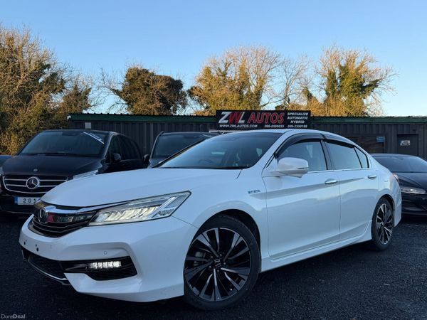Honda Accord Saloon, Petrol Hybrid, 2017, White