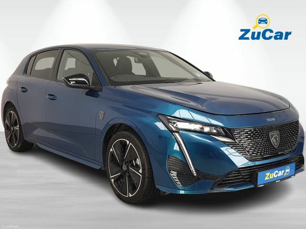 Peugeot 308 Hatchback, Electric, 2024, Blue