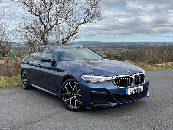BMW 5-Series Saloon, Diesel Hybrid, 2021, Blue