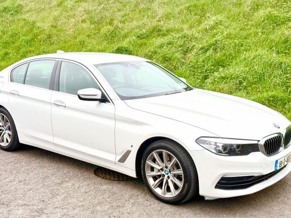 BMW 5-Series Saloon, Petrol Plug-in Hybrid, 2018, White