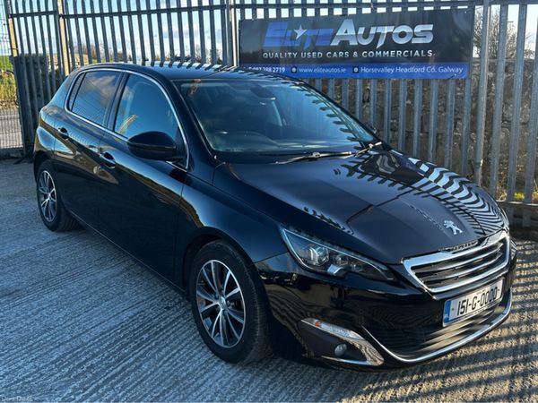 Peugeot 308 Hatchback, Petrol, 2015, Black